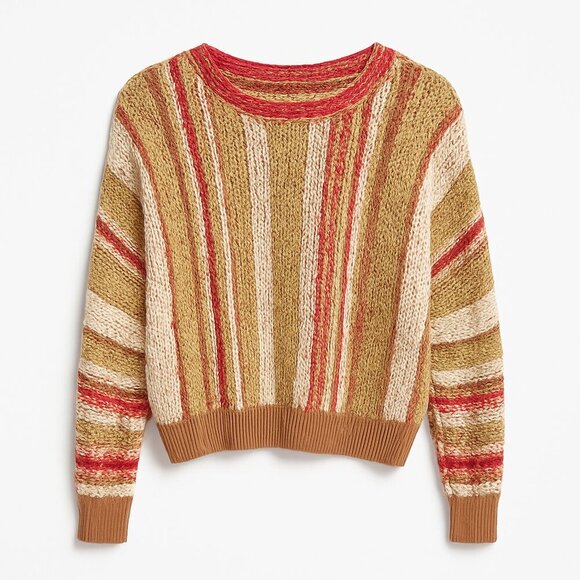 Free People Multicolor Textured Knit Sweater – Size S – Boho Chic - Picture 2 of 8